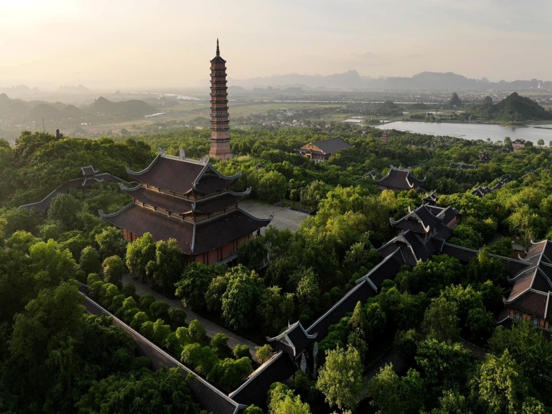 Visit Bai Dinh Pagoda in ideal December—cool, dry days enhance spiritual tranquility