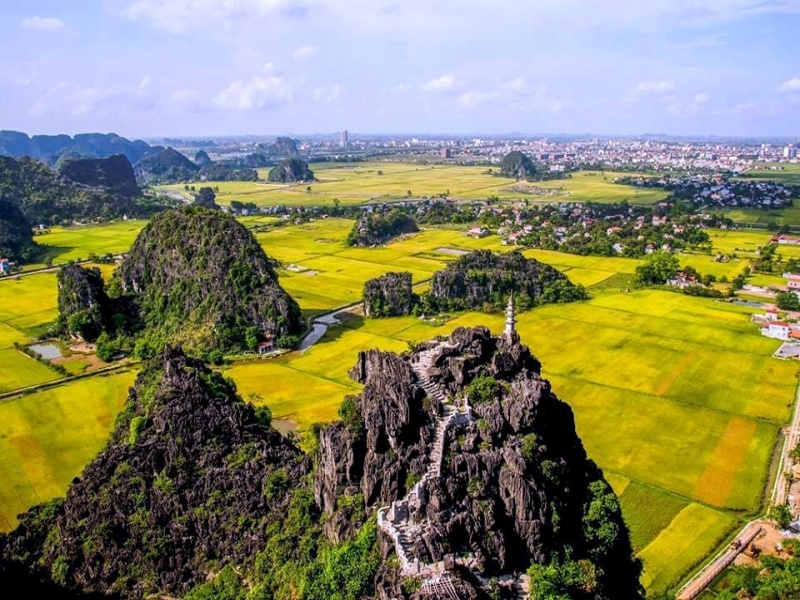 Stunning Tam Coc Views from Mua Cave Mountain, Vietnam