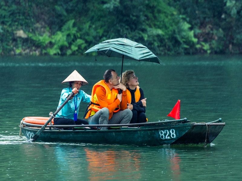 Ninh Binh's low season shines in July-August's sunny summers—short rain bursts mean morning adventures rock