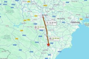 How far is it from Hanoi to Ninh Binh? Please share the travel distance for planning my trip to this area.