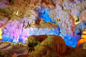 Dau Go Cave is the largest and most stunning cave, drawing many visitors annually.