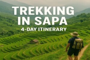 A perfect 4-day trip to Sapa typically features trekking through local villages.
